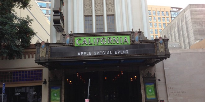 Apple prépare le California Theatre pour  l’événement médiatique de demain