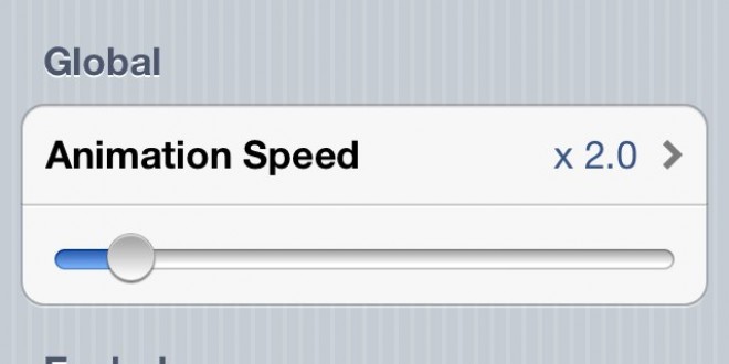 tsSpeeder A modifie la vitesse des animations iOS